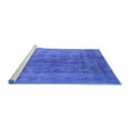thumbnail image 2 of Ahgly Company Machine Washable Indoor Square Persian Blue Bohemian Area Rugs, 7' Square, 2 of 4