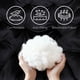 thumbnail image 5 of JJUN Comfy Foldable Chair for Bedroom, Adults Kids Portable Faux Fur Round Chair for Living Room Dorm Room Apartment (2 Pack, Black), 5 of 14