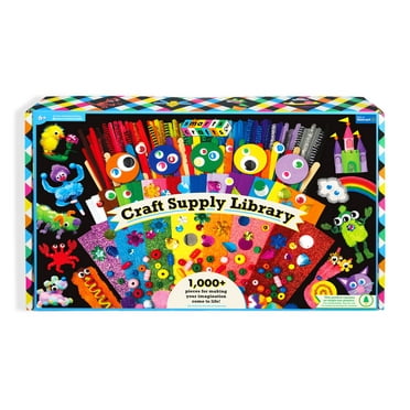 Smarts & Crafts Craft Supply Library, 1000  Pieces, Child Ages 6 , Unisex