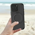 thumbnail image 4 of for iPhone 16 Pro EVA Case with Aluminum Alloy Magnetic Invisible Ring Stand [Compatible with MagSafe] [Military Drop Protection] Shockproof Anti-Slip Scratch Resistant Cover, Black, 4 of 9