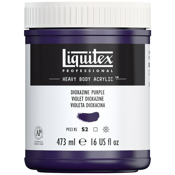 Liquitex Professional Heavy Body Acrylic Color, 16 oz., Dioxazine Purple