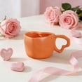 thumbnail image 4 of Valentine's Day Ceramic Coffee Mug With Handle Heart Shaped Design For Wedding Party Centerpiece And Gifting, 4 of 5