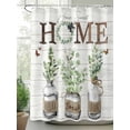 thumbnail image 2 of Farmhouse Shower Curtain Set ，Waterproof Fabric Shower Curtains Home Sweet Home Green Eucalyptus Wood Grain Shower Curtains for Bathroom,Bathroom Decor 72"x84", 2 of 6