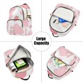 thumbnail image 5 of JIALIOU Mini Backpack Purse for Women Quilted Casual Daypack Small Travel Shoulder Bag, Pink Cow and Strawberry, 5 of 7