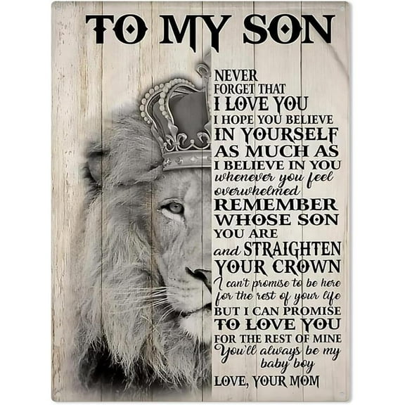 8*12inchs Plaques for son gift decoration My Son Never Forget I Love You Be Love from Mom Metal Tin Sign 8x12 Inch