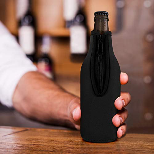  4 Pcs Beer Bottle Insulator Sleeve Different Color. Zip-up  Bottle Jackets. Keeps Beer Cold and Hands Warm. Classic Extra Thick  Neoprene with Stitched Fabric Edges, Enclosed Bottom, Perfect Fit: Home 