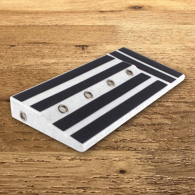 Tablero De Pedales De Guitarra Pedalera de guitarra de plástico PE resistente con cinta adhesiva Pedalera de guitarra de plástico