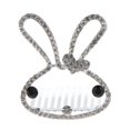 thumbnail image 2 of Peines de cabellero Cintas de Cabezas en Formas de Conejos Cristales Diamante Falso Accesorio de cabellero Plata Colcomx Peine del pelo de la forma del conejo, 2 of 8