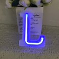 thumbnail image 3 of LED Neon Letter Lights, Light Up LED Letters Lights Light Up Marquee Letters Lights Letters Neon Signs Battery USB Blue, 3 of 6