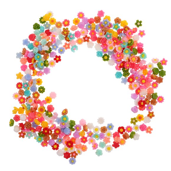 HEALEEP 300Ud Charms De Flores De Resina Para Decorar Fundas Y Proyectos Creativos