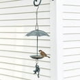 thumbnail image 4 of Sungmor comedero colgante p/ aves de hierro fundido, mesa de baño/alimentación verde vintage, estatua colgante de rana, adorno de jardín: colgantes prácticos y decorativos p/ exteriores, 4 of 9