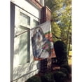 thumbnail image 3 of Bearded Collie Pot of Roses Flag Canvas House Size, 3 of 4