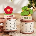 thumbnail image 2 of Desktop Bonsai Calendar , Daily Desktop Perpetual Desktop Calendar, Cute Date Display Block Desktop Accessory for Home Office Decor, Teachers, Classrooms, Reusable Each Year, 2 of 7