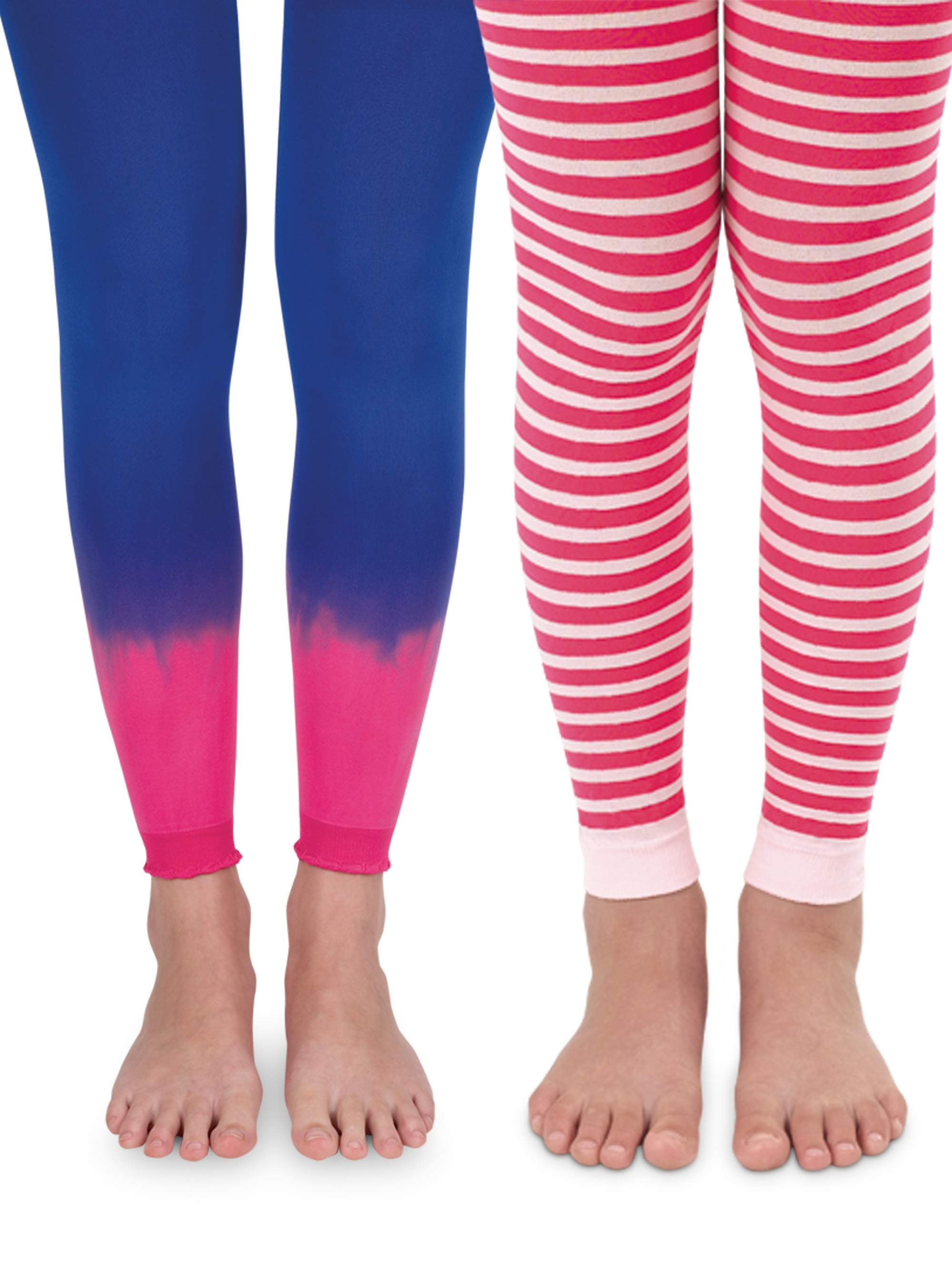 Jefferies Socks Little Girls' Color Block Footless Tights 
