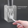 thumbnail image 3 of Dispensador automático de pasta de dientes [montaje en pared/instalación sin rieles/impermeable] Soporte de pasta de dientes hilo adaptable (2 juegos), 3 of 4