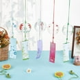 thumbnail image 4 of 5pcs 5 Styles Japanese Wind Chimes Flower Theme Handcrafted Glass Wind Bells Glass Wind Bells Creative Hanging Pendants, 4 of 9