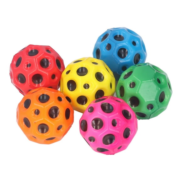 Pu Bouncing Balls High Bounce Balls 6pcs 7cm Bouncing Balls Colorful Cellular Improve Coordination Stress Relief PU Baby Ball Set