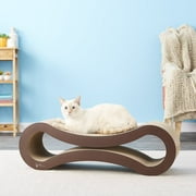 PetFusion Ultimate Cat Scratcher Pad Lounge & Bed For Cats, Reversible Infinity, Durable & Long Lasting, Gray