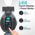 thumbnail image 4 of Cordless Vacuum Cleaner,30Kpa 60Mins Stick Vacuum Cleaner with LED Touch Screen,Lightweight Vacuum for Home Pet Hair Carpet Hard Floors V11(Gray), 4 of 10