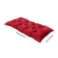 thumbnail image 3 of Waterproof Indoor Outdoor Garden Bench Seat Cushions,Thicken Patio Bench Soft Rocking Chairs Pad Lounger Seat for Porch Wicker Loveseat Settee (19.68x39.37in,Red), 3 of 8