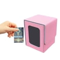 thumbnail image 4 of Leather Trading Card Holder with Clear Window - For The Gathering, Storage & Organization, Craft Stationery Accessory, 4 of 6