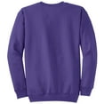 thumbnail image 2 of Mens Core Fleece Classic Crewneck Cotton/Poly fleece Sweatshirt Purple L, 2 of 3