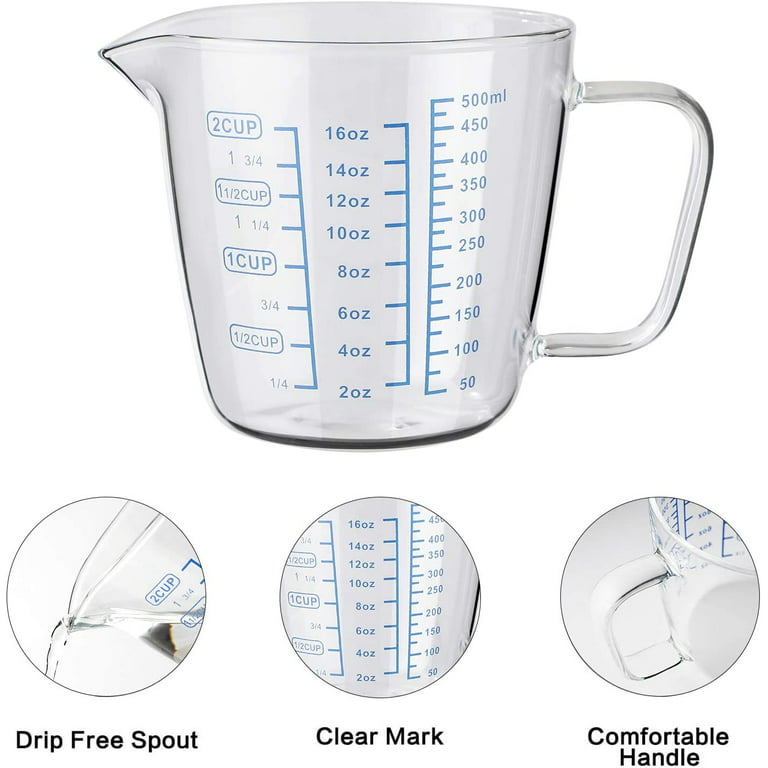HIC 1-cup Glass Measuring Cup - Abundant Kitchen
