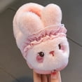 thumbnail image 6 of Eltusu Girls Winter Slippers, No Slip Warm Bunny Comfy House Shoes Pink Size 1(Big Kids), 6 of 7