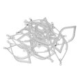 thumbnail image 1 of 2x 20 Piezas Pendiente Accesorios de Bricolaje BLESIY Colgantes de dijes huecos, 1 of 8