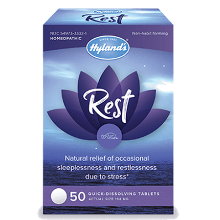 - Hyland's Rest, Natural Relief of Sleeplessness and Restlessness due to Stress, 50 Quick-Dissolving Tablets