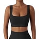 thumbnail image 1 of Women's Sports Underwear Medium Support Tank Top Rib Seamless Removable Cup Workout Sports Bra Multiple Sizes Available, 1 of 3