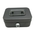 thumbnail image 1 of LNGOOR Cash Box with Lock Treasure Chest Money Box Metal Small Modern Collection Holder Piggy Bank Lock Box with Key for Prizes Adults Green, 1 of 8