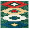 thumbnail image 6 of SAFAVIEH Aspen Mladen Southwestern Wool Area Rug, Green/Red, 4' x 6', 6 of 10