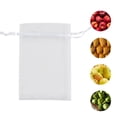 thumbnail image 6 of SDFGTstore 50Pcs Reusable Fruit Netting Bags for Fruits Trees Strawberries Grape Vegetables, 6 of 13