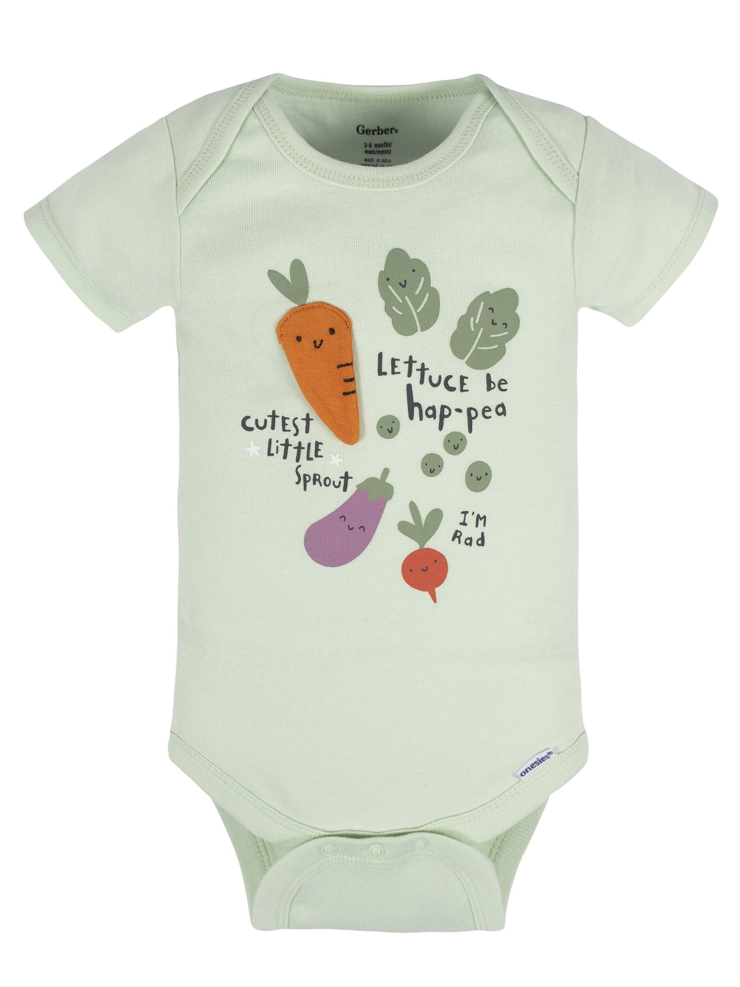 Gerber Baby Boy or Girl Gender Neutral Short Sleeves Onesies Bodysuits, 8-Pack (Newborn - 12 Months)