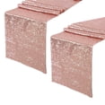 thumbnail image 1 of 2X Camino de Mesa de Lentejuelas de Oro Rosa Brillante, Mesa Brillante de 12X71 Pulgadas para Boda, Fiesta, Aniversario, Pastel de Cumpleaños, Mantel, 1 of 5