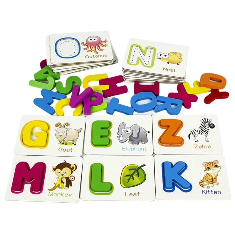 Cuteam Alphabet Learning Card,Alphabet Learning Card Vivid Educational ...