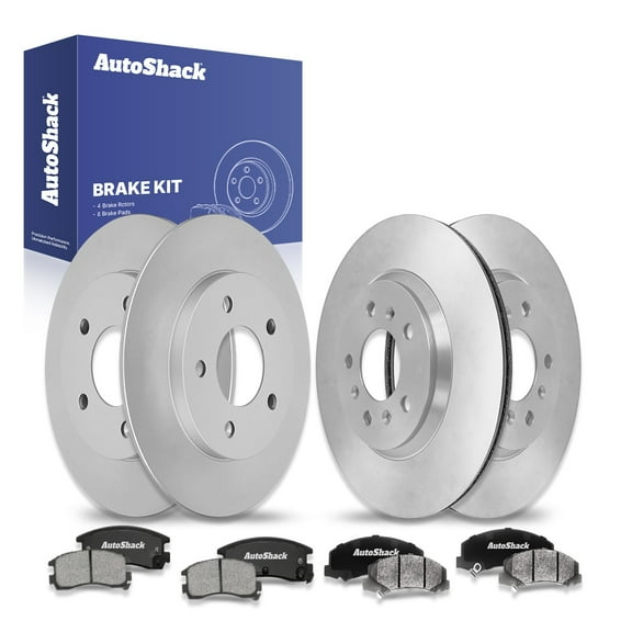 AutoShack Front & Rear Brake Rotors & Ceramic Pads for Chevrolet, Impala 2010, FWD V6 3.5L 3.9L