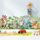 thumbnail image 1 of Hanging Vine Woodland Wall Decals Super Cute Animals Fox Cat Dog Elephant Giraffe Wall Stickers Kids Bedroom Baby Nursery Wall Decor (Cute Animals), 1 of 4
