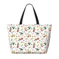 thumbnail image 2 of Lsque Cute tractor and vehicle Beach Travel Bag - Water-Resistant, Large Capacity Lightweight Tote with 7 Pockets for Women and Men - Perfect for Beach, Pool, Gym, and Travel, 2 of 7