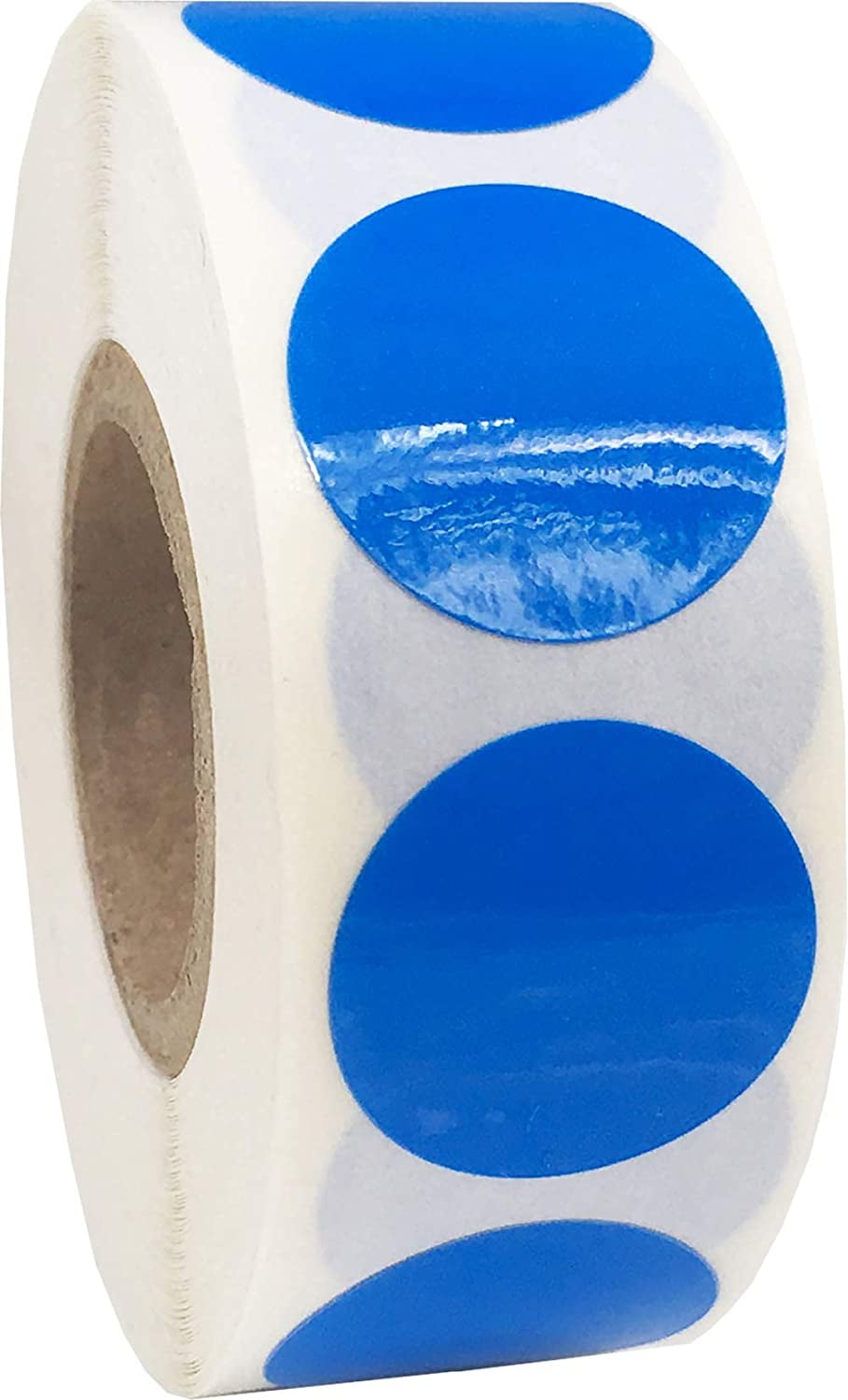 Laminated Blue Color Coding Labels for Organizing Inventory 0.75 Inch Round Circle Dots 500