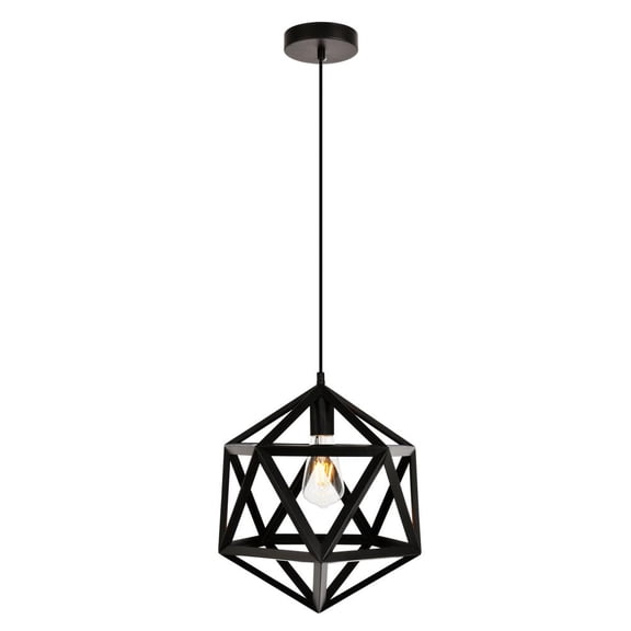 Redmond Collection Pendant D13.0'' H14.6 Lt:1 Black Finish