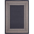 thumbnail image 1 of Classic Border Rug - 5 ft. 3 in. x 7 ft. 6 in., Charcoal Gray, Indoor/Outdoor Decor Accent Rug with Intricate Border, UV, Fade Resistant, Waterproof Rug | Decorative Rugs, 1 of 8