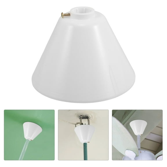 WEUVEB Universal Ceiling Fan Canopy Cover Easy Install White for Home 1Set