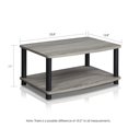 thumbnail image 3 of FURINNO 13191GYW/BK Turn-N-Tube No Tools 2-Tier Elevated TV Stands - Set Of 2, 3 of 3