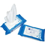 Angle View: PDI, NICPNCW077233, Nice Pak Nice'N Clean Unscented Baby Wipes, 80 / Pack, Blue