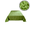 Green, variant on Premium Dense Style Bedspread for Spring & Summer - Elegant, Breathable, Easy-Care Bedding for Bedroom & Guest Room Decor