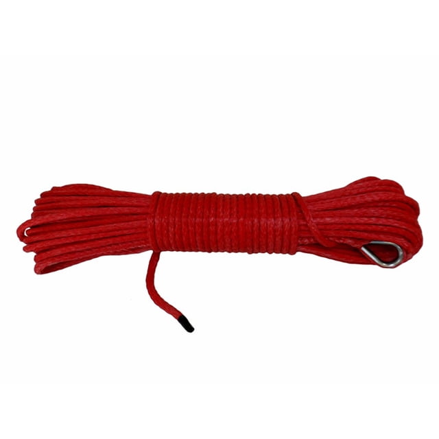 4mm*15m 5mm*15m 6mm*15m Synthetic Winch Rope Towing Rope Winch Line Synthetic Winch Cable Plasma Rope For ATV UTV SUV ,Easy to Use