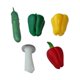 thumbnail image 2 of 5 Piezas 1/6 Escala Comida Vegetal Sunnimix Accesorios de Cocina Kits de decoración, 2 of 8