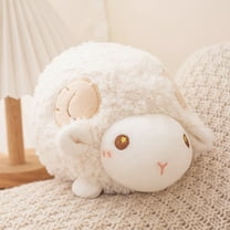 9in Sheep Plush Doll, Adorable Soft Stuffed Animal with Realistic Expression and Big Head Design, Cozy Hug Plushie for Kids and Adults, Ideal Sleep Pillow, Festival Birthday Gift, Home Decoration Toy